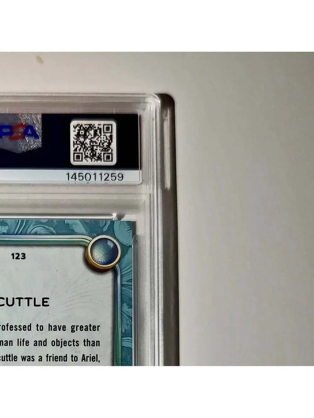 Scuttle 2025 Topps Disney Wonder #123 Diamond Card The Little Mermaid PSA 8